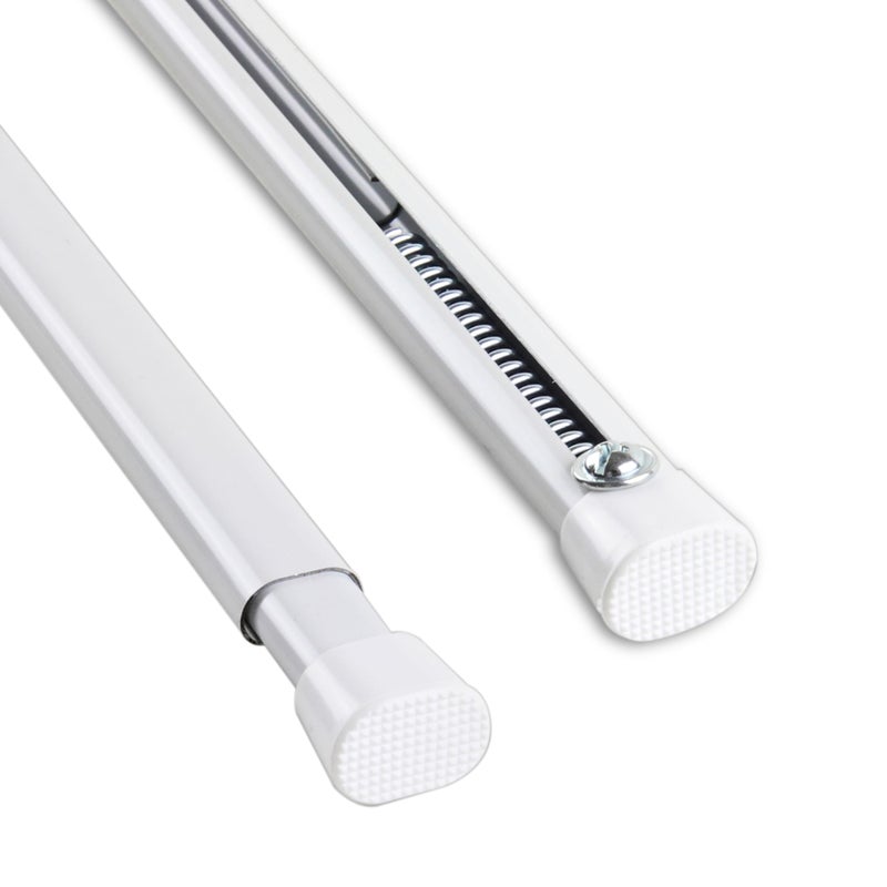 Rod Desyne SPBX-O36-1 Oval Spring Tension Rod, 36-60 inch, White - Image 1